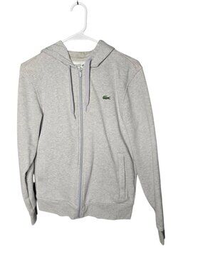 Lacoste Sport Gray Full-Zip Hoodie Small